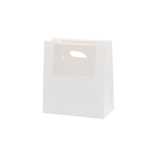 【ケース販売】HEIKO 紙袋 トゥーゴーバッグ S 晒白無地 003186000 1ケース(25枚入×20袋 合計500枚)（直送品）