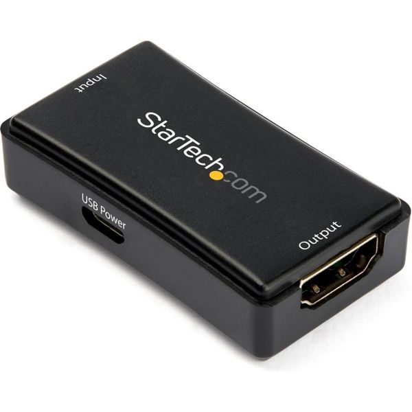 Startech.com HDMIリピーター 最大14m 4K/60Hz USBバスパワー対応 7.1chオーディオ HDBOOST4K2 1個