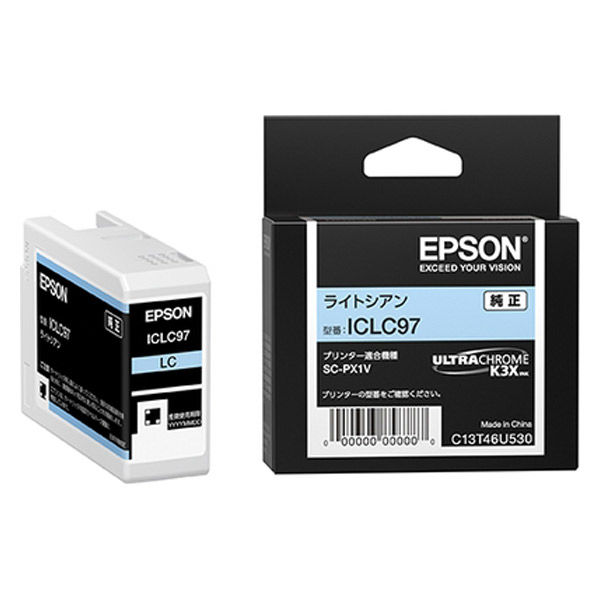 エプソン（EPSON） 純正インク ICLC97 ライトシアン 1個
