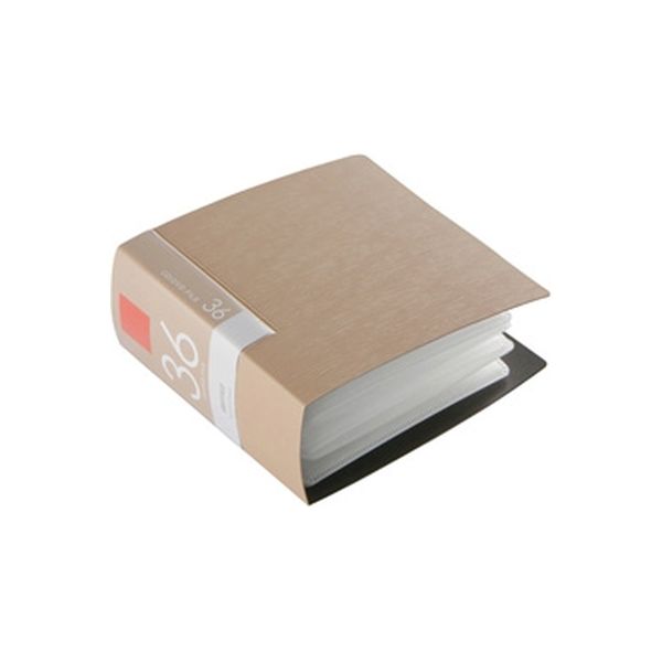 バッファロー ＣＤ＆ＤＶＤファイルケース　ブックタイプ　３６枚収納　ベージュ BSCD01F36BG 1個（直送品）
