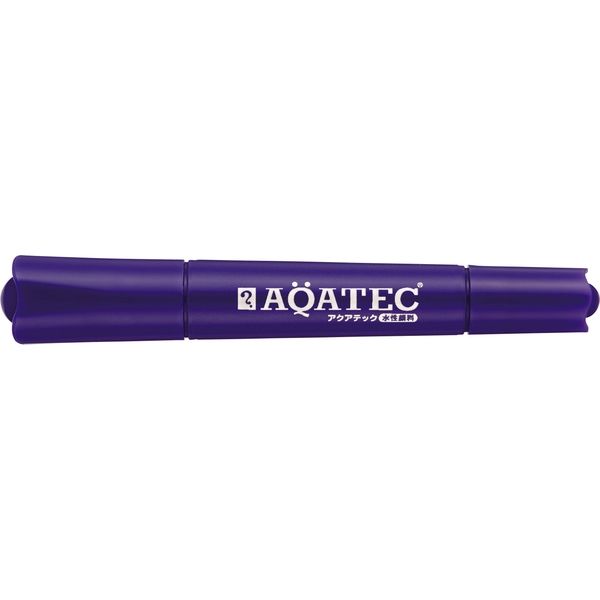 寺西化学工業 水性顔料ペン　マジック　アクアテック　紫 MAQ50-T8 10本（直送品）