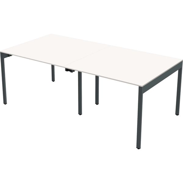 【軒先渡し】Y2K AKIRA スリムミーティングテーブル 幅2000×奥行1000×高さ720mm ホワイト 1台（直送品）