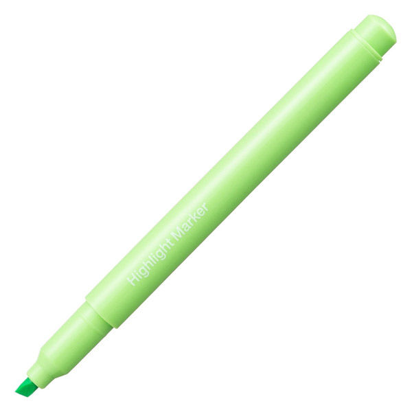 アスクル 蛍光ペン 蛍光マーカー シングルタイプ グリーン 1箱（10本入）  オリジナル