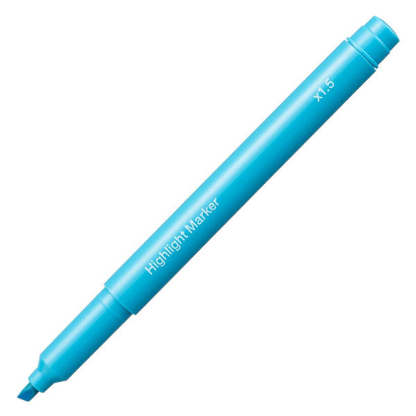 アスクル 蛍光ペン 蛍光マーカー インク容量1.5倍 ブルー 1セット（30本：10本入×3箱）  オリジナル