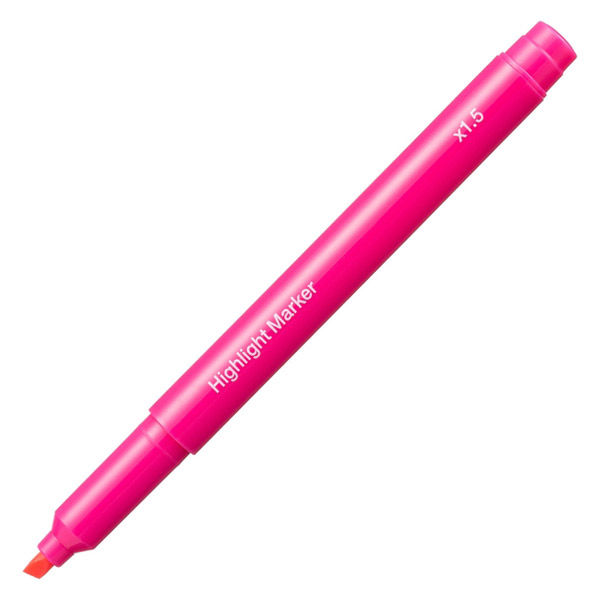 アスクル 蛍光ペン 蛍光マーカー インク容量1.5倍 ピンク 1セット（30本：10本入×3箱）  オリジナル