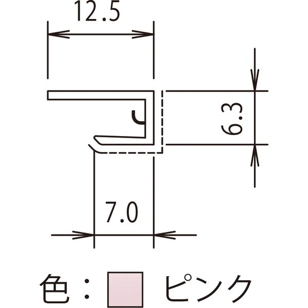 【建築資材・浴室用床シート】フクビ化学工業 壁面化粧パネル 鏡面アルパレージ用見切　KP AM2KP 1セット（20本入）（直送品）