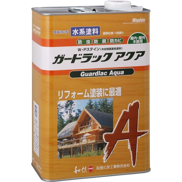 和信化学工業 水性シリーズ ガードラック アクア チョコレート 3.5kg 1缶（直送品）