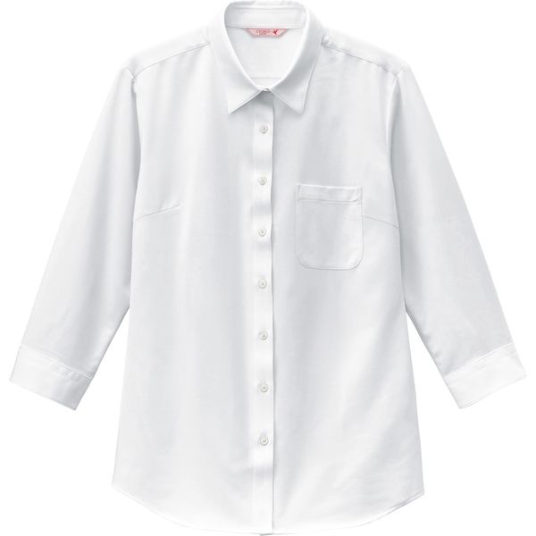 ボストン商会 ニットシャツ(七分袖) ホワイト 15号 24244-81 2枚（直送品）