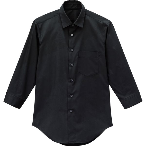 ボストン商会 シャツ(七分袖) ブラック L 24312-99 2枚（直送品）