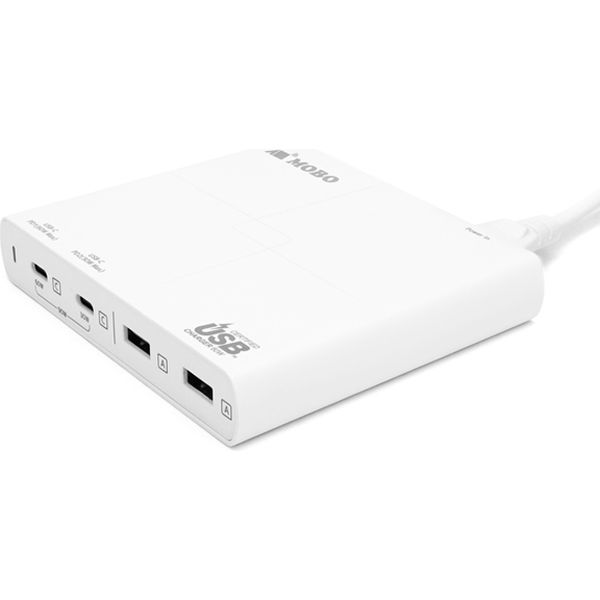 アーキサイト ACアダプタ PD対応 USB-C x2 USB-A x2 USB-Cケーブル付属 最大出力合計 90W AM-PDC63A2 1台（直送品）