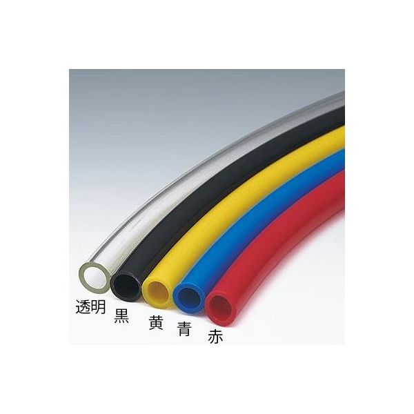 フローバル ウレタンチューブ (黒) (20m) OPU12X8-20BK 1巻 62-3142-19（直送品）