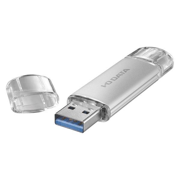 アイオーデータ USBメモリー(USB3.2Gen1) U3C-STD128G/S 1個（直送品）