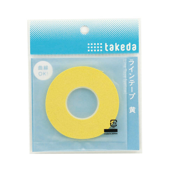 TTC ラインテープ 3.0mm 黄 25-1720 1個