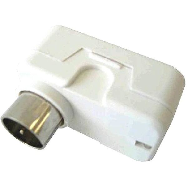 オーム電機 L字型プラグ 白 1個入り ANT-P0007D 1セット(10個)（直送品）