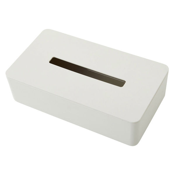 サラサドットコム b2cティッシュボックス ティッシュケース バイオプラスチック ホワイト tic0010wh 1個
