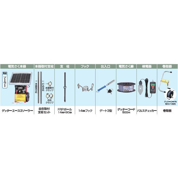 末松電子製作所 2段250mFRPソーラーセット no.959 1セット（直送品）