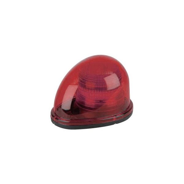 日惠製作所 LED警告灯 シングルビーコン NY9256型(赤) LED8個 NY9256-2R 1個 61-9997-87（直送品）