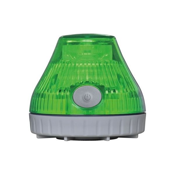 日惠製作所 充電式回転灯 φ80 ニコPOT(緑) VL08B-003DG 1個 61-9997-08（直送品）