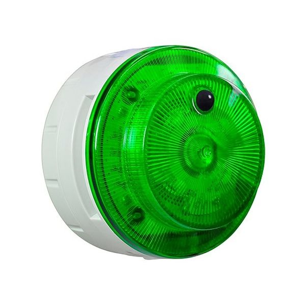 日惠製作所 音声報知器Φ100 ニコUFO myubo 人感センサー 緑色 DC5V VK10M-D05JG-AM 1個 64-9076-04（直送品）