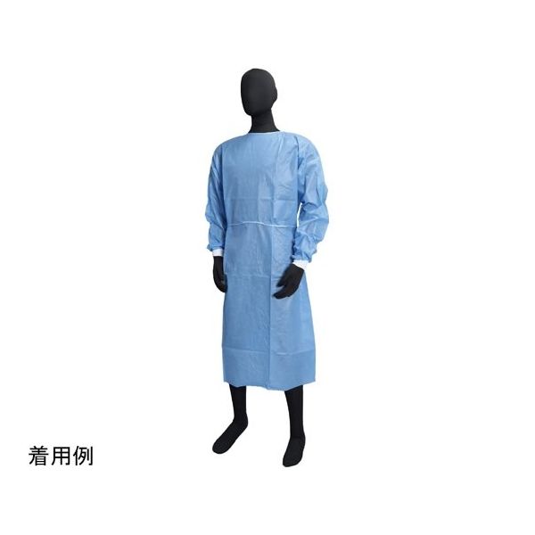 川西工業 ガードファインガウン SMS 10枚入×10袋 ブルー 7237 1パック(100枚) 65-8894-76（直送品）