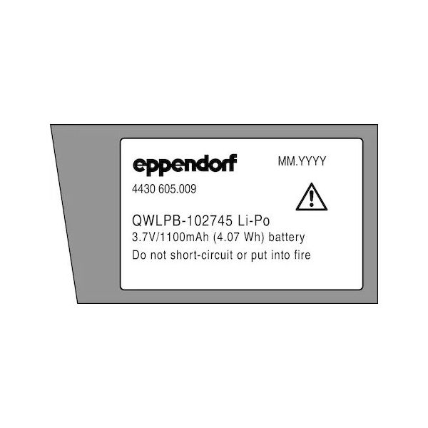 エッペンドルフ リチウムポリマーバッテリー イージーペット 3用 4430605009 1個 65-5710-81（直送品）