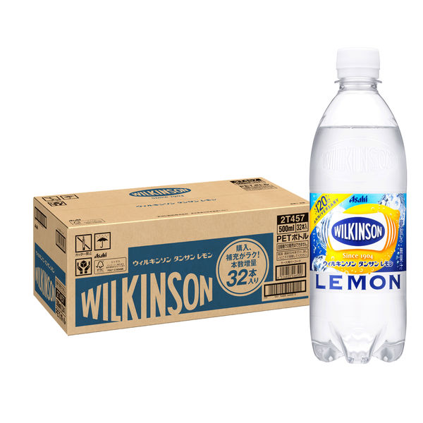 アサヒ飲料 ウィルキンソン タンサン レモン 500ml 1箱（32本入）