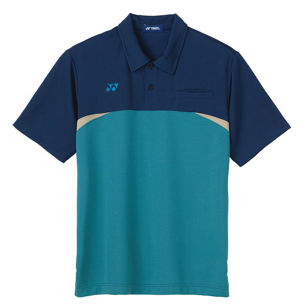 トンボ ヨネックス Ｍニットシャツ ネイビー×ブルー 3L CY206-72-3L 1枚（取寄品）