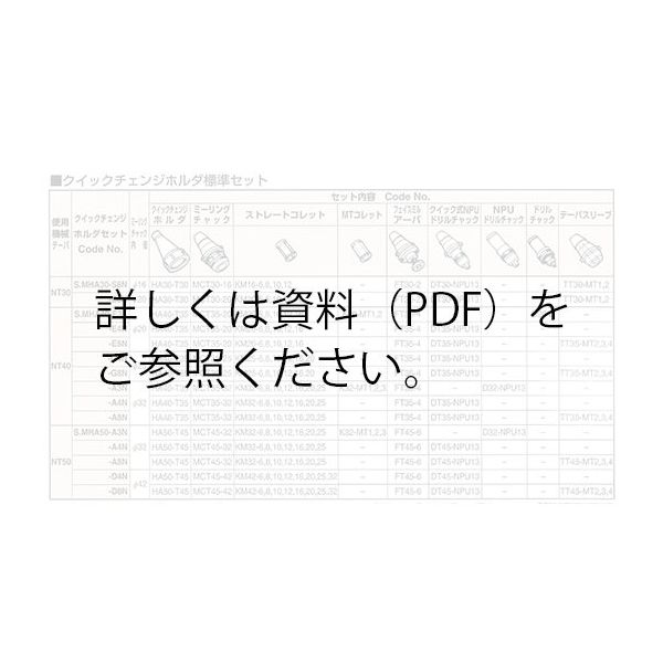 日研工作所 クイックチェンジホルダ標準セット S.MHA30-E8N 1式 62-3623-43（直送品）