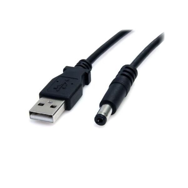 USB ー 5V DC電源供給ケーブル 91cm DCプラグ(外形5.5m/内径2.1mm) USB2TYPEM 1個(直送品)