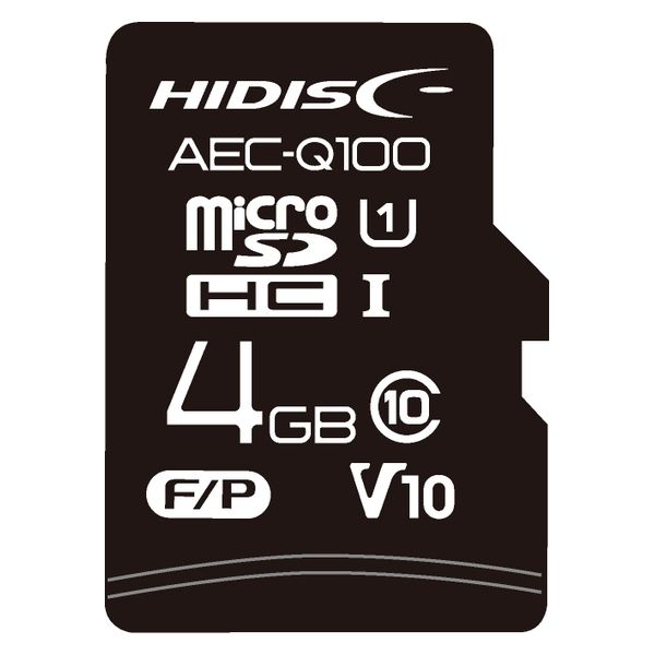 磁気研究所 AEC-Q100対応 車載用途MLCチップ搭載 microSDカード 4GB HDAMMSD004GML 1個（直送品）