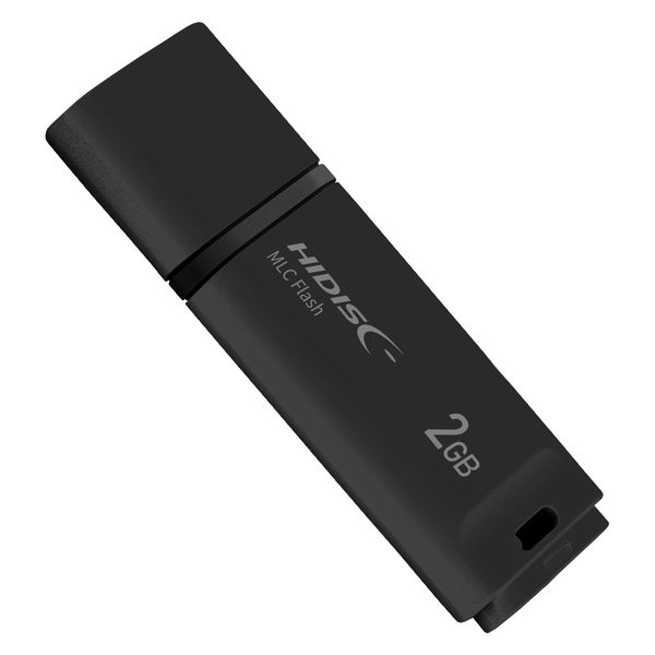 磁気研究所 USB2.0 フラッシュドライブ(MLC搭載) 2GB 黒 キャップ式 HDUF137CML2G 1個（直送品）