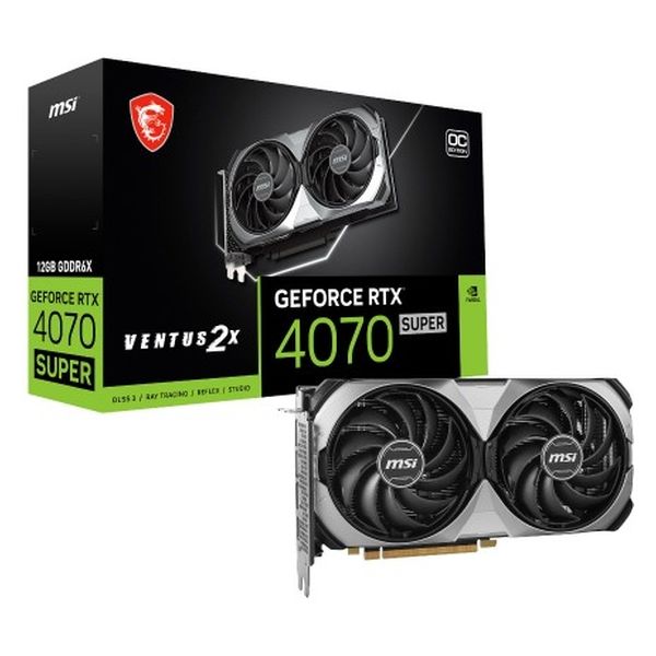 MSI GeForce RTX 4070 SUPER搭載グラフィックカード 4070SUPER 12G VENTUS 2X OC 1個（直送品）