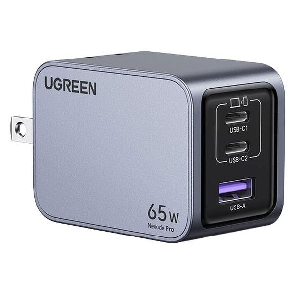 AC充電器 USB充電器 65W USB Type-C 2ポート USB-A 1ポート Nexode Pro 1個 UGREEN