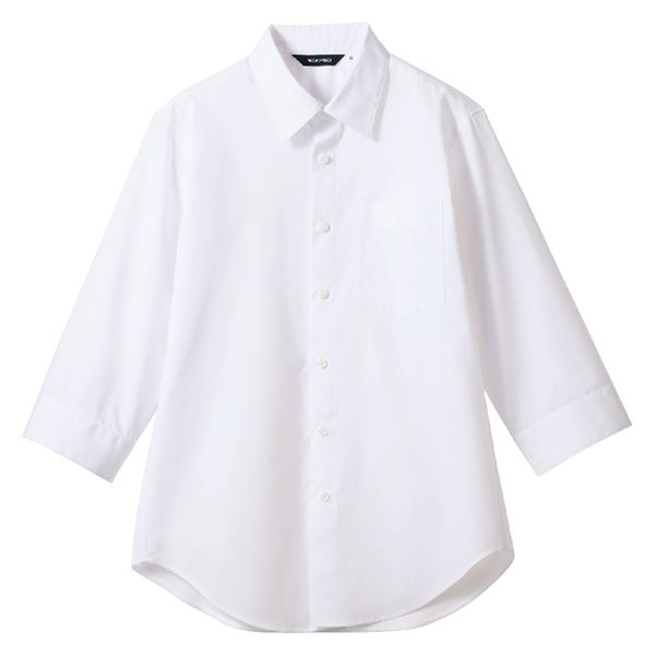 住商モンブラン シャツ ワイシャツ 兼用 7分袖 白 SS007-01-LL 1枚