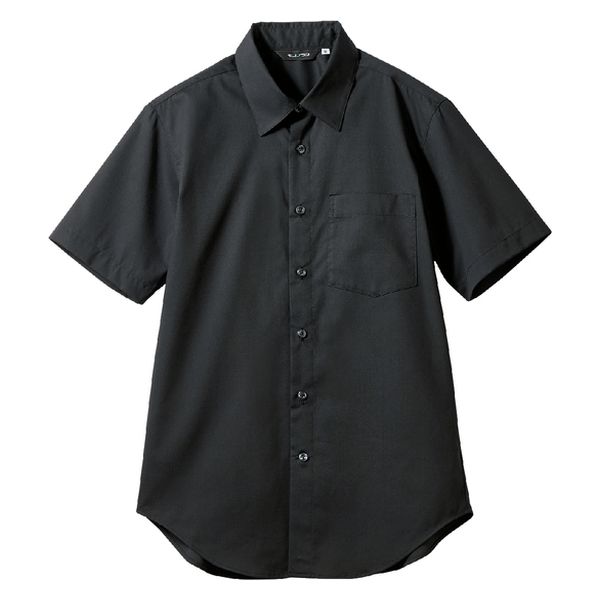 住商モンブラン シャツ ワイシャツ 兼用 半袖 黒 SS008-93-M 1枚