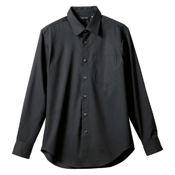住商モンブラン シャツ ワイシャツ 兼用 長袖 黒 SS006-93-M 1枚