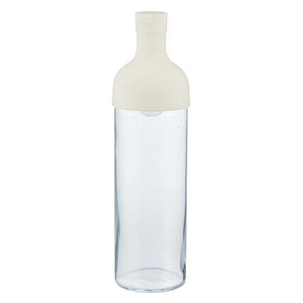 HARIO（ハリオ）冷水筒 フィルターインボトル 水出し 耐熱ガラス製 ホワイト 750ml 日本製 熱湯・食洗機対応 1個