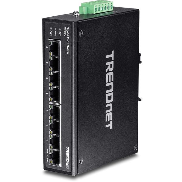 TRENDnet 産業用スイッチングハブ 8ポート 802.3at PoE+ TI-PG80 1台（直送品）