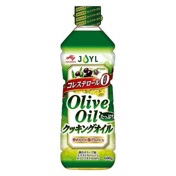 JOYL オリーブオイルたっぷりクッキングオイル 600g ペット 味の素 1本 J-オイルミルズ