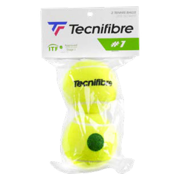 Tecnifibre（テクニファイバー） 硬式テニス 練習用ボール P+S ステージ1 60JP1X30X2 1セット(2球入×12)（直送品）