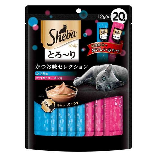 シーバ メルティ とろ～り かつお味セレクション（12g×20本入）キャットフード 猫 ウェット おやつ