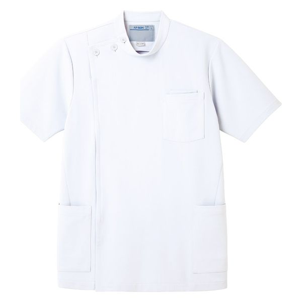 アプロンアパレル メンズジャケット半袖(ホワイト)Mサイズ 203-20AP-M 1枚（直送品）