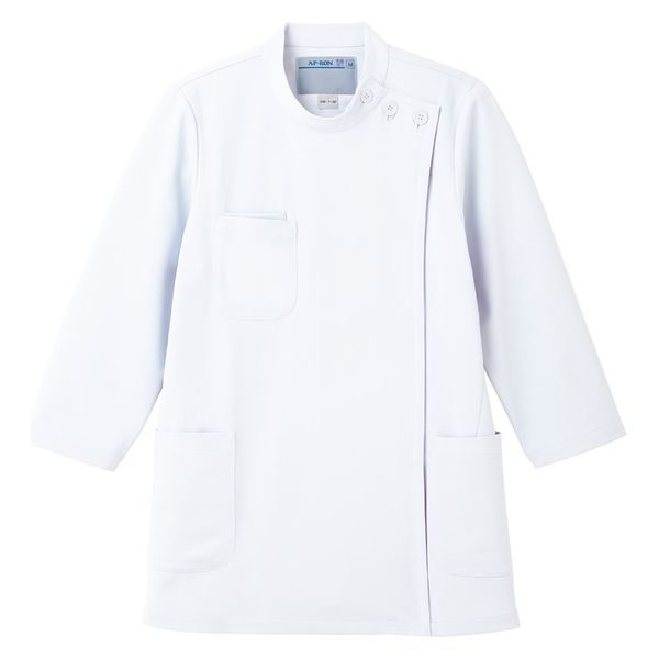 アプロンアパレル レディスジャケット八分袖(ホワイト)LLサイズ 206-20AP-LL 1枚（直送品）