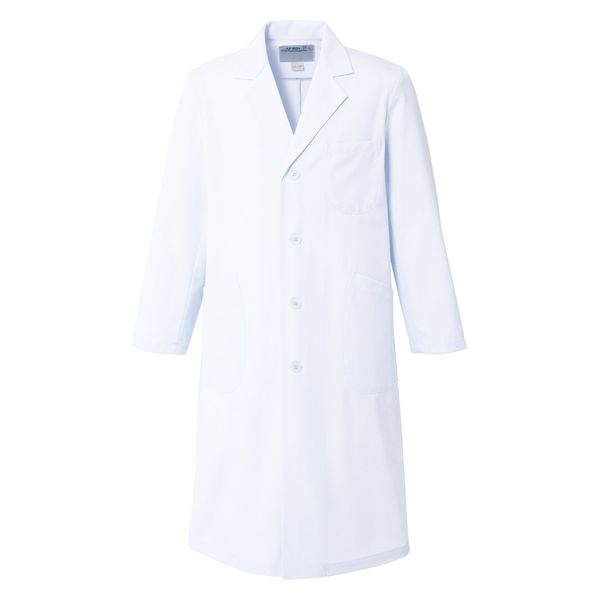 アプロンアパレル メンズ診察衣シングル(ホワイト)Mサイズ 250-70AP-M 1枚（直送品）