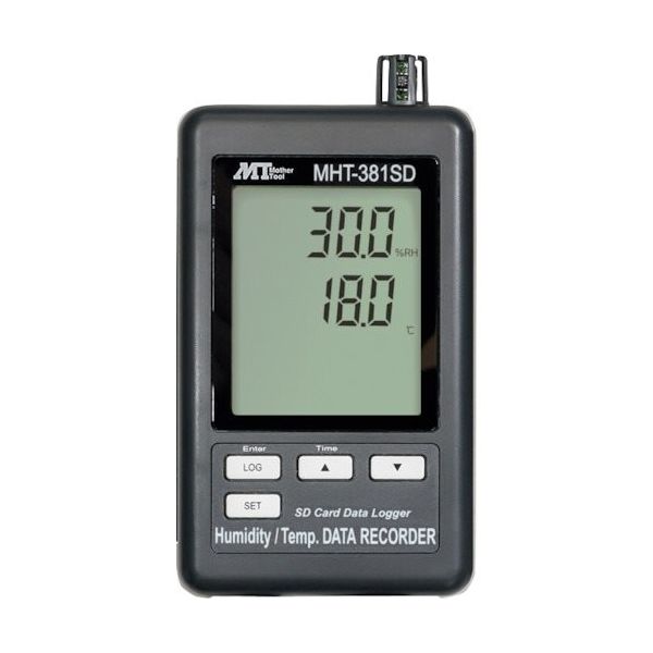 マザーツール データロガー温湿度計 MHT-381SD 1個 402-3703（直送品）