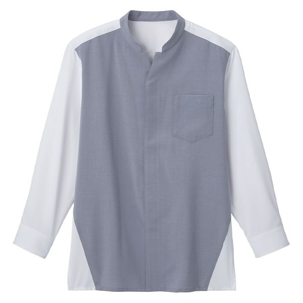 サーヴォ “吸汗速乾・冷感” 男女兼用シャツ九分袖 S ブルーグレー WP1501-B7 1着（直送品）