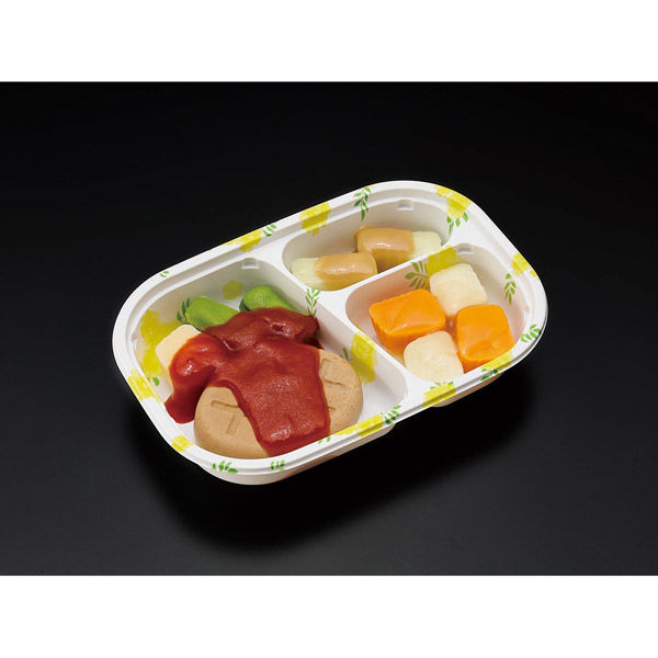 介護食 冷凍食品  マルハニチロ やさしいおかずS ハンバーグトマトソース 160g×3個 1セット(3個)（直送品）