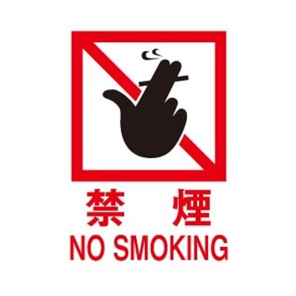 光 サインプレート 禁煙 NO SMOKING HI750-13 1枚 346-8105（直送品）