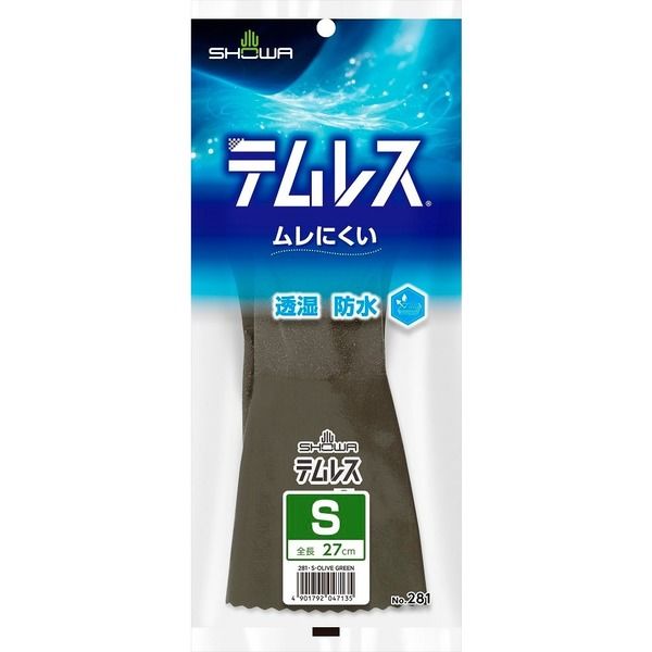 ショーワグローブ テムレスオリーブグリーン 281 S 281-S 1セット(25双)（直送品）