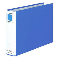 コクヨ　チューブファイル（エコ）　A4ヨコ　とじ厚50mm　2穴　ブルー　フ-E655B　1箱（12冊：4冊入×3箱）